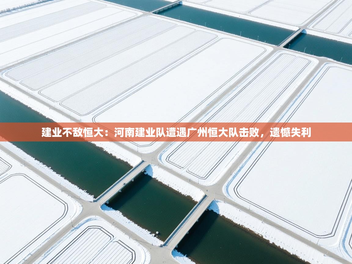 建业不敌恒大:河南建业队遭遇广州恒大队击败,遗憾失利 第1张